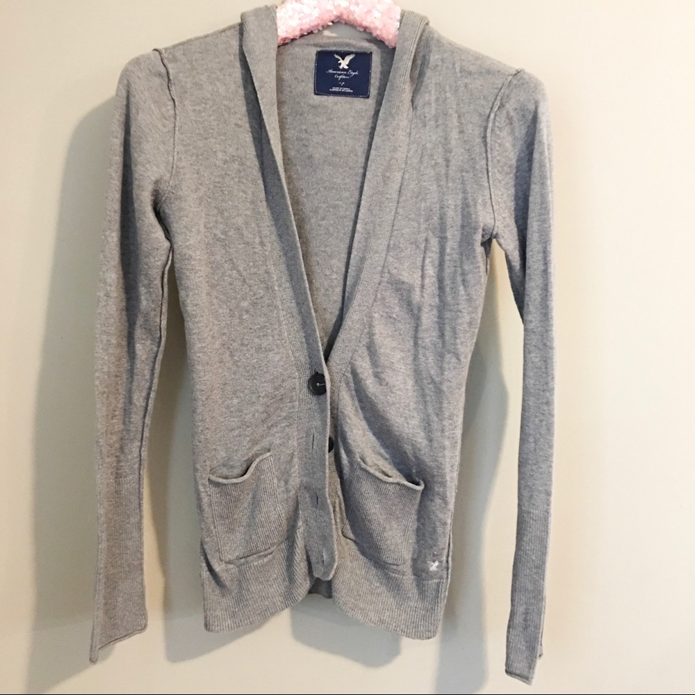 American Eagle | Hodded Button Down Sweater - image 1